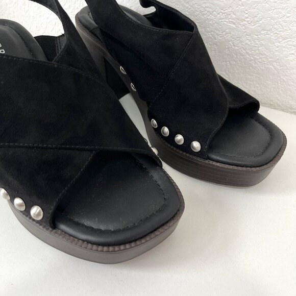 Torrid Black Studded Chunky Heel - Size 8WW - Picture 3 of 12